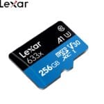 Lexar 256GB High-Performance UHS-I Class 10 U1 633x microSDXC Memory Card with SD Adapter, 95MB/s Read, 20MB/s Write