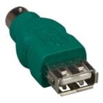Green USB to PS2 PS2 6PIN Fem