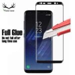 Samsung S6 Edge Plus 10D Glass Protector Black Full Glue
