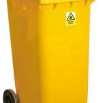 1618 120 Litter Dustbin with wheels