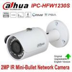 Dahua IPC-HFW1230S 2MP IP67 PoE IR30 Mini-Bullet Network Camera WDR Onvif