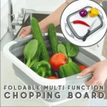 3 in 1 Multifunctional Foldable Cutting Board, Washing Bowl & Draining Basket