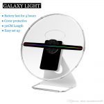 256 led Built-in battery HD Table stand Advertising Spinning displayer player hologram Holographic 3D LED light.