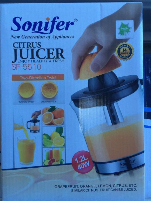 SF-5510 Citrus Juicer Two Direction Twist 1.2 Litter 40w