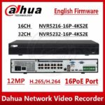 DHI-NVR5232-16P-4KS2E 32Channel 1U 16PoE 4K&H.265 Pro Network Video Recorder
