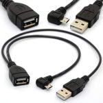 Y cable micro usb female to  usb male connector
