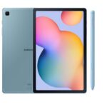 Glaxy Tab S6 Lite 10.4-Inch, 4GB RAM, 64GB, Wi-Fi, Blue With Pen with Keyboard Cover & Glass protector