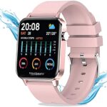 TOUCHMATE Waterproof Mobile Smart Watch with 1.4" full-touch IPS LCD screen, Bluetooth 5.0, Heart Rate Monitoring, Oxygen Meter, Activity Tracker, SMS & Notifications TM-SW450