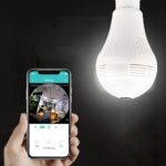 Intelligent Panoramic Wifi Light Bulb Camera for Home Security