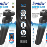 Sonifer Electric Shaver SF-9531， .The whole body is washable .USB charging design .5-way smart shaving system