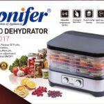Sonifer Food Dehydrator SF-4017 .5 drying trays "BPA Free' .Temperature adjustment .Easy to clean and store .Overheat protection .Suitable for drying fruits, vegetables, mushrooms,flowers, herbs, fish, meat and bread