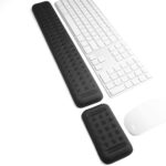 Memory Foam Keyboard Wrist Rest Pad and Mouse Pad with Wrist Rest, Ergonomic Hand Palm Rest Support, Memory Foam Pads Gaming, Computer, PC, Laptop,