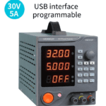 HM305P Programmable DC power supply (0-30 V 0-5 A) switchable regulated power supply, digital, with PC software and USB interface