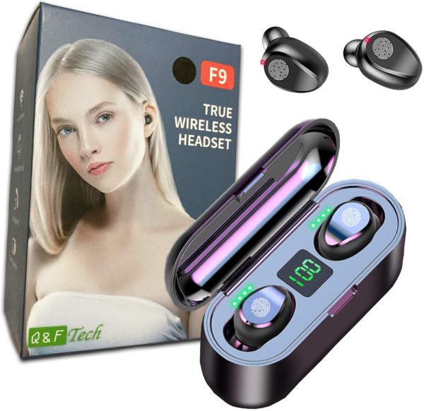F9 Wireless LED Touch Bluetooth Earbuds