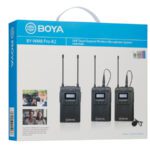 BOYA BY-WM8Pro-K2 Professional 2-Person 48-Channel UHF Wireless Dual Lavalier Microphone
