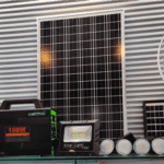 GD150L Solar set 150W PowerBank inverter for external battery - Battery capacity: 50400 mAh  LED lamp included: 4 pcs. Output voltage: 220V - 12V - 5V Station size: 26 x 22 x 11.5 cm Voltage: 90-250V 50/60Hz AC output: 2.1A