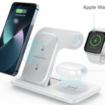 100W Fast Wireless Charger Stand For iPhone 14 13 12 11 8 Apple Watch 3 in 1 Foldable Charging Station for Airpods Pro iWatch
