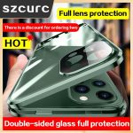 For iPhone 14 Pro MAX Case,New 360° Double sided Protection Cover.iPhone 11 12 13Mini Magnetic Adsorption Phone Sleeve bag