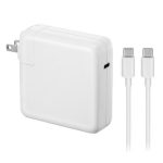APPLE 87W USB TYPE-C POWER CHARGER ADAPTER WITH USB C TO USB C CHARGING CABLE