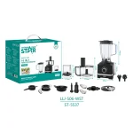 WINNING STAR ST-5537 10 IN 1 BLENDER 600W 1.8L 304 Stainless Steel Blade Grinder, Multifunctional Mincer Food Processor Cooking Machine