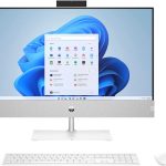 HP 24 Inch All-in-One Desktop, Windows 10, AMD Ryzen 5 5500U, 16 GB RAM, 512 GB SSD+ 1TB HDD FHD, AMD Radeon Graphics, black