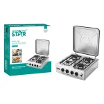 WINNING STAR Burner ST-9658 Stainless Steel Color Coating 4 Burners With Cover Gas Cooker Stove