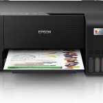 Epson EcoTank L3250 Home ink tank printer A4, colour, 3-in-1 printer with WiFi and SmartPanel App connectivity, Black,