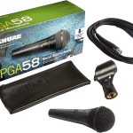 Shure Pga58, Cardioid Dynamic Vocal Microphone, Professional Recording For Live Performance, Pc Gaming & Streaming, XLr To Qtr Cable, Black, Pga58-XLr