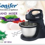 Sonifer Stand Mixer SF-7014,5 speeds .220-240V,50/60Hz .Turbo function with safety device: the turbo functioning onlyworks when the appliance s function