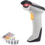 Automatic/Manual Wireless Bluetooth Handheld 1D Barcode Scanner Supports Reverse Type Bar Code Scanning for Android iOS Windows(XP/W7/W8) System for iPad iPhone Tablet Computer